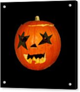 Pumpkin Halloween Scare Horror Design Acrylic Print
