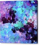Purple And Blue Abstract Art Acrylic Print