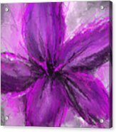 Purple And Gray Art Acrylic Print