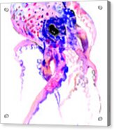 Purple Blue Octopus Acrylic Print