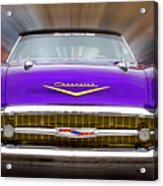 Purple Chevy Acrylic Print