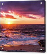 Purple Sunset At Windansea Beach Acrylic Print