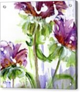 Purple Wildflowers Acrylic Print