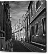 Quiet Alley Cambridge Uk Acrylic Print