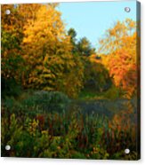 Quiet And Colorful Morning Acrylic Print