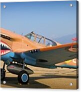 Raf Curtiss-wright P-40 Warhawk Acrylic Print
