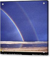 Rainbow At Noordhoek Beach Acrylic Print