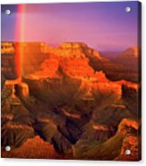 Rainbow At The Grand Canyon Acrylic Print