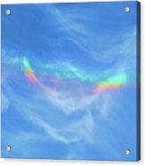 Rainbow Cloud Acrylic Print