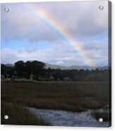 Rainbow Over Carmel Wetlands Acrylic Print