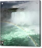 Rainbow Over Niagara Falls Acrylic Print