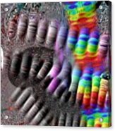 Rainbow Rimple Acrylic Print