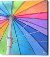 Rainbow Umbrella Acrylic Print