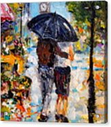 Rainy Day In Olde London Town Acrylic Print