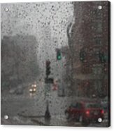 Rainy Days In Boston Acrylic Print
