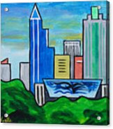 Raleigh Skyline 3 Acrylic Print