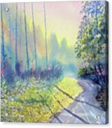 Rambling Amidst The Rosebay Acrylic Print