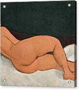 Reclining Nude On The Left Side Acrylic Print