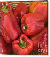 Red Bell Peppers Acrylic Print