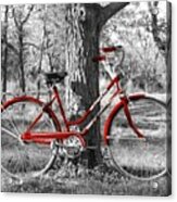Red Bicycle Ii Acrylic Print