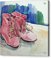 Red Boots Acrylic Print