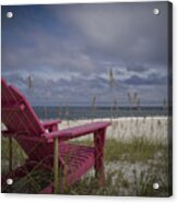 Red Chair View Acrylic Print