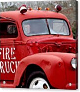 Red Fire Truck Acrylic Print