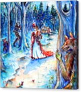 Red Riding Hood And Werewolves Acrylic Print