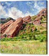 Red Rocks Amphitheatre Acrylic Print