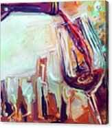 Red Wine, Large Pour Acrylic Print