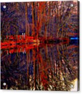 Reflections At Farrinton Lake Acrylic Print