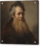 Rembrandt Bearded Old Man Acrylic Print
