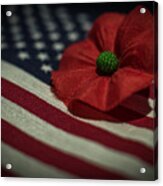 Remembrance Usa Flag Acrylic Print