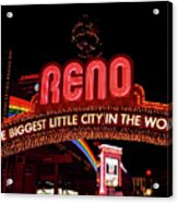 Reno Nevada Acrylic Print