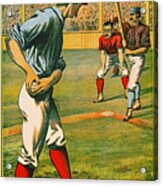 Retro Baseball Game Ad 1885 A Acrylic Print
