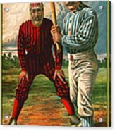 Retro Baseball Game Ad 1885 B Acrylic Print