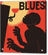 Retro The Weary Blues Music Acrylic Print