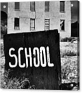 Rhyolite Ghost Town School Acrylic Print