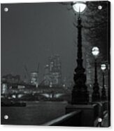 River Thames Embankment, London 2 Acrylic Print