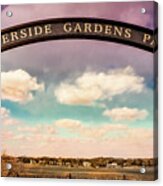 Riverside Gardens Park - Red Bank Acrylic Print