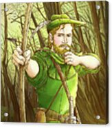 Robin  Hood In Sherwood Forest Acrylic Print