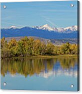 Rocky Mountain Front Range Autumn Panorama Acrylic Print
