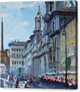 Rome Piazza Navona Acrylic Print