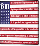 Roosevelt Patriotism Acrylic Print