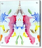 Rorschach Test Card No. 10 Acrylic Print