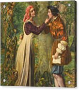 Rosalind Telling Celia That Orlando Is In The Forest Acrylic Print