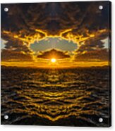 Rosario Strait Sunset Reflection Acrylic Print