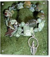 Rosary Bracelet Acrylic Print