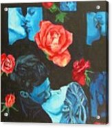 Roses And Kisses Acrylic Print