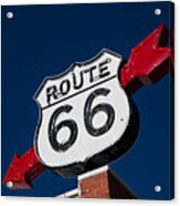 Route 66 Sign Acrylic Print